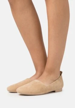 Pier One Leather- Scarpe Senza Lacci - Beige