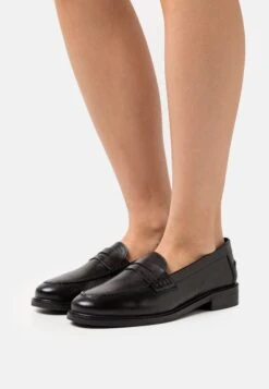 Pier One LeatherScarpe Senza LacciBlack Donna Scarpe Piatte PI911E040-Q11